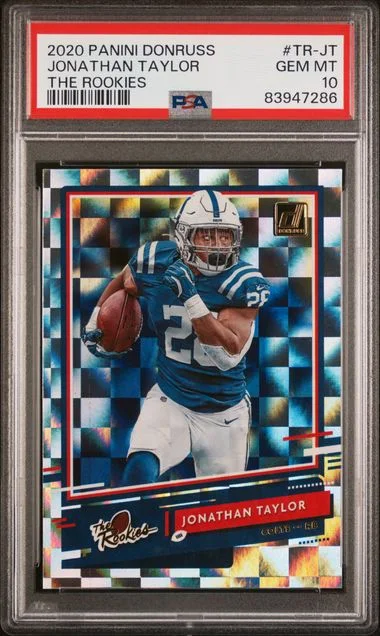 2020 Panini Donruss Jonathan Taylor The Rookies #TR-JT card image