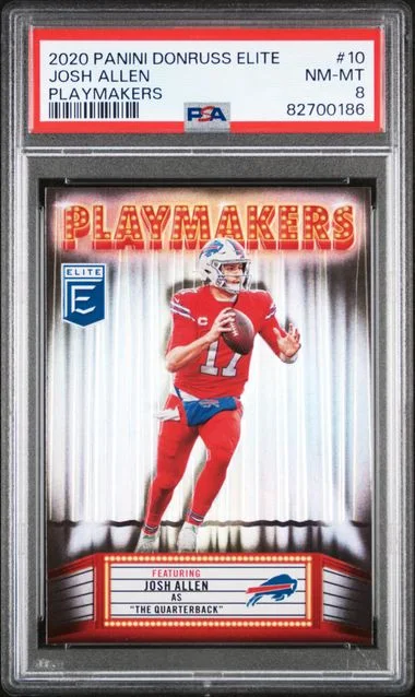 2020 Panini Donruss Josh Allen Elite Playmakers #10 card image