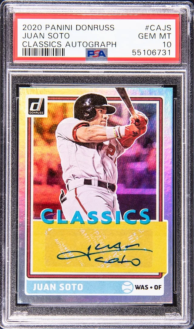 2020 Panini Donruss Juan Soto Classics Autograph #CA-JS card image