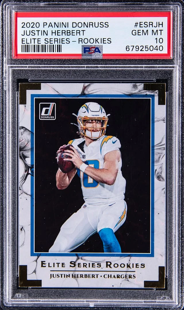2020 Panini Donruss Justin Herbert Elite Series - Rookies #ESRJH card image
