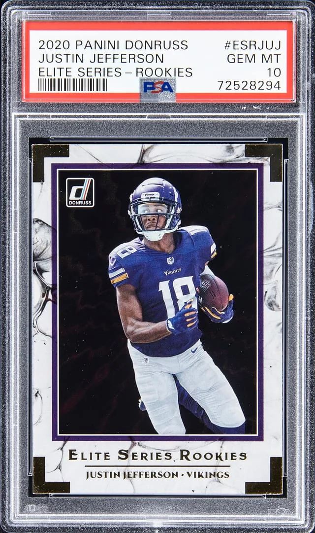 2020 Panini Donruss Justin Jefferson Elite Series Rookies #ESRJUJ card image
