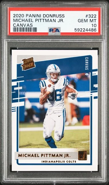 2020 Panini Donruss Michael Pittman Jr. Canvas #322 card image