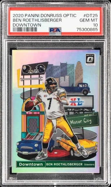 2020 Panini Donruss Optic Ben Roethlisberger Downtown #DT-25 card image