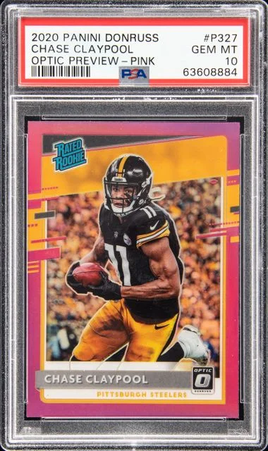 2020 Panini Donruss Optic Chase Claypool Preview-Pink #P327 card image