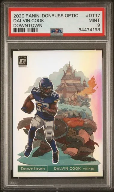 2020 Panini Donruss Optic Dalvin Cook Downtown #DT-17 card image