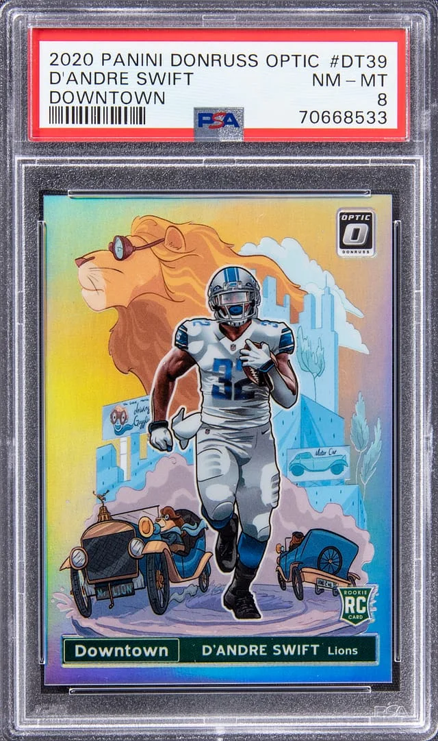 2020 Panini Donruss Optic D'Andre Swift Downtown #DT-39 card image