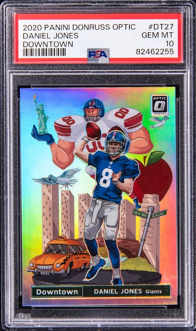 2020 Panini Donruss Optic Daniel Jones Downtown #DT-27 card image