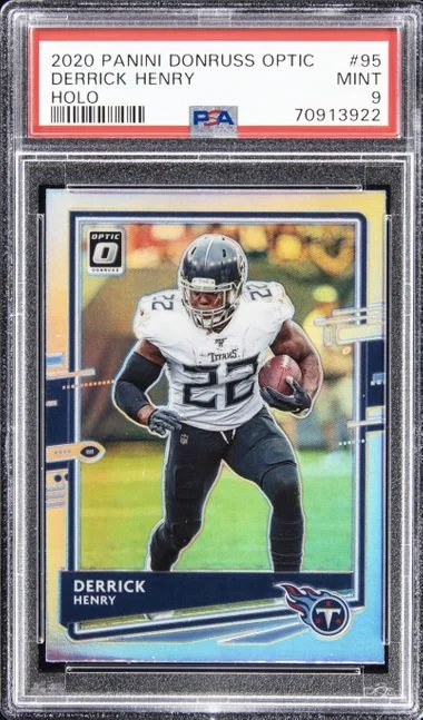 2020 Panini Donruss Optic Derrick Henry Holo #95 card image