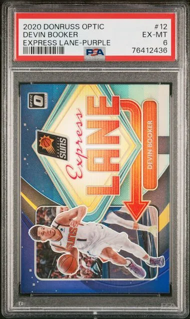 2020 Panini Donruss Optic Devin Booker Splash! Holo #12 card image