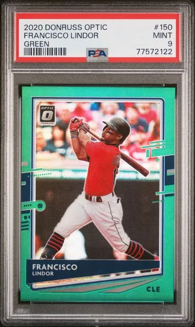 2020 Panini Donruss Optic Francisco Lindor Green #150 card image