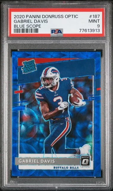 2020 Panini Donruss Optic Gabriel Davis Blue Scope #187 card image