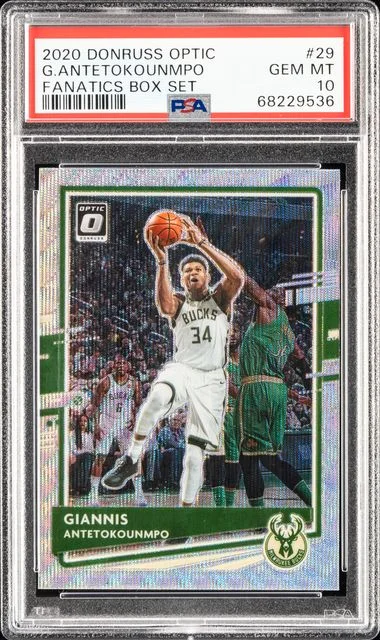 2020 Panini Donruss Optic Giannis Antetokounmpo Fanatics Box Set #29 card image