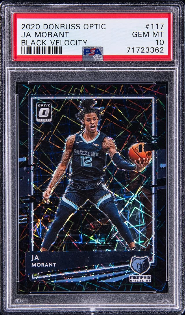 2020 Panini Donruss Optic Ja Morant Black Velocity #117 card image