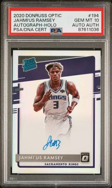 2020 Panini Donruss Optic Jahmi'Us Ramsey Autograph-Holo #194 card image