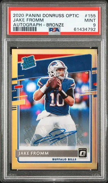 2020 Panini Donruss Optic Jake Fromm Autograph-Bronze #155 card image