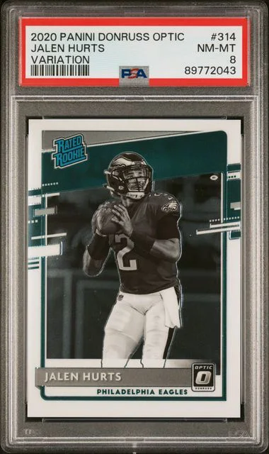 2020 Panini Donruss Optic Jalen Hurts Variation #314 card image