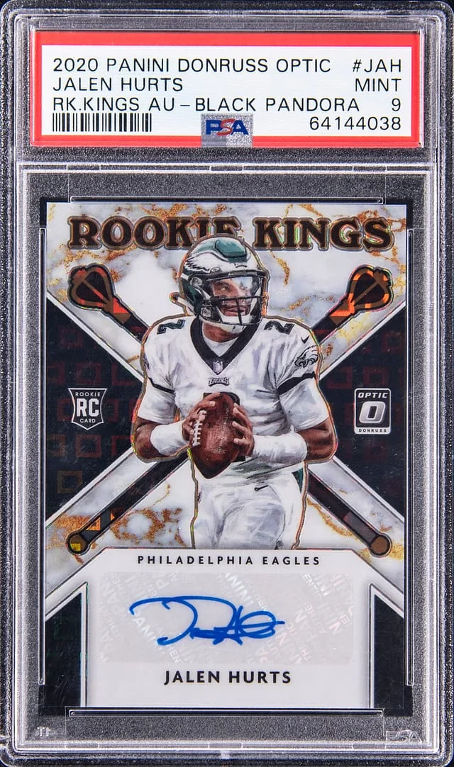 2020 Panini Donruss Optic Jalen Hurts Kings Autograph #RKA-JAH card image