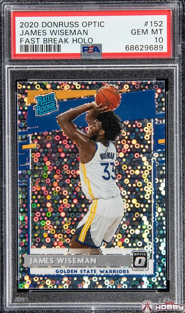 2020 Panini Donruss Optic James Wiseman Fast Break Holo #152 card image