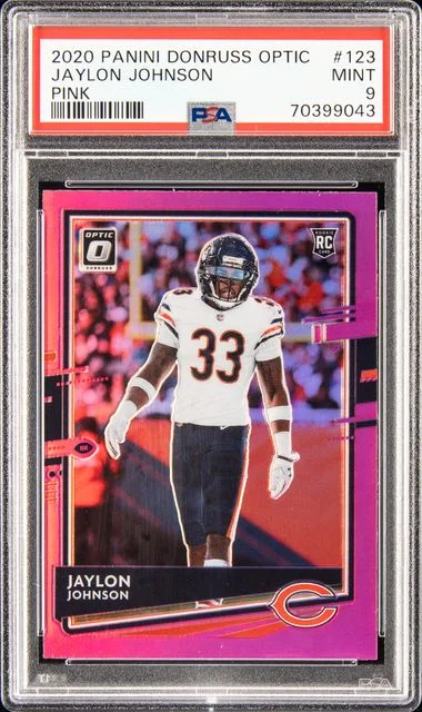 2020 Panini Donruss Optic Jaylon Johnson Pink #123 card image