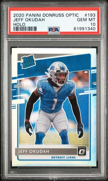 2020 Panini Donruss Optic Jeff Okudah #193 card image