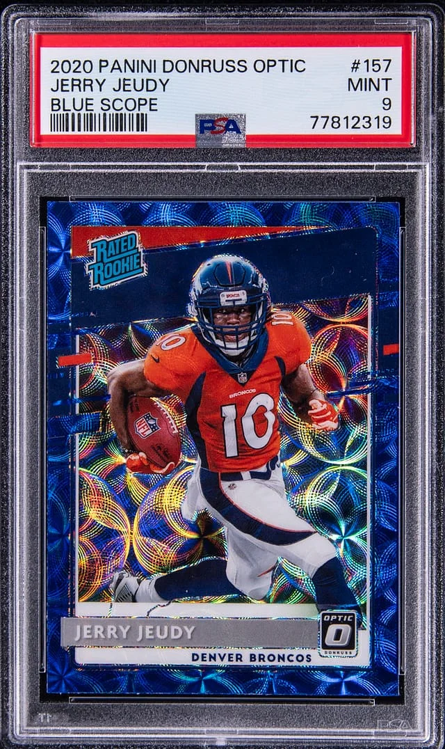 2020 Panini Donruss Optic Jerry Jeudy Purple Stars #157 card image