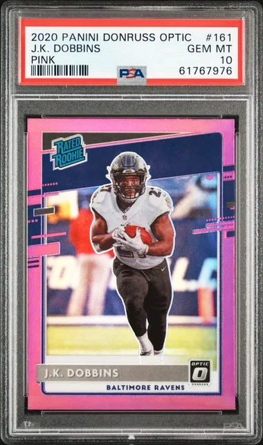 2020 Panini Donruss Optic J.K. Dobbins #161 card image