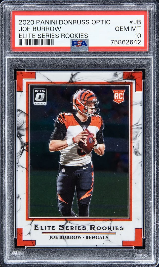 2020 Panini Donruss Optic Joe Burrow Elite Series Rookies #ESR-JB card image