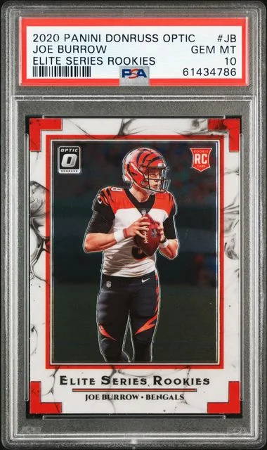 2020 Panini Donruss Optic Joe Burrow Elite Series Rookies #JB card image