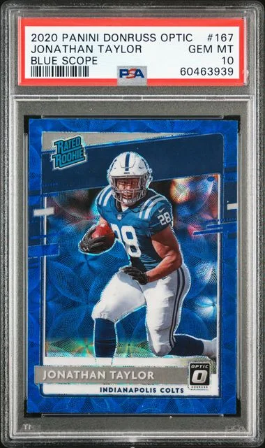 2020 Panini Donruss Optic Jonathan Taylor #167 card image