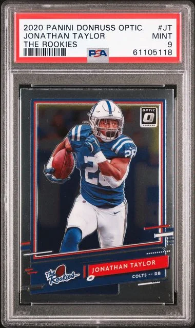 2020 Panini Donruss Optic Jonathan Taylor The Rookies #Jt card image