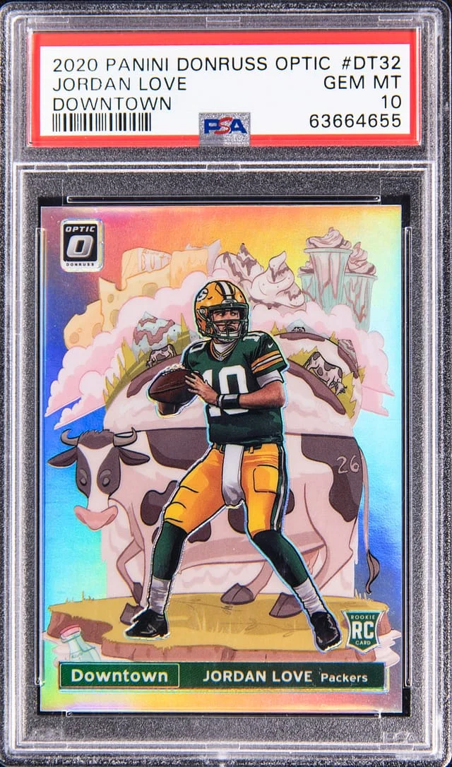 2020 Panini Donruss Optic Jordan Love Downtown #DT-32 card image