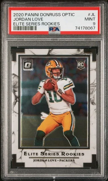 2020 Panini Donruss Optic Jordan Love Elite Series Rookies #JL card image