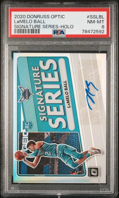 2020 Panini Donruss Optic Lamelo Ball Signature Series Holo #SSLBL card image