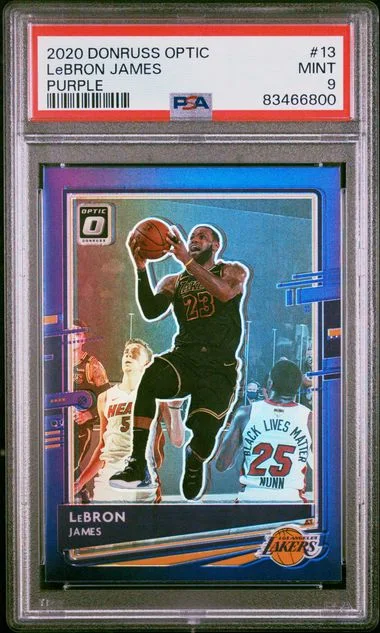 2020 Panini Donruss Optic LeBron James Purple #13 card image
