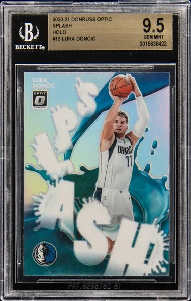 2020 Panini Donruss Optic Luka Doncic Splash! Holo #15 card image