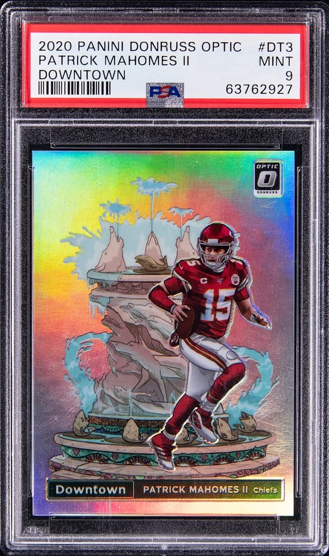 2020 Panini Donruss Optic Patrick Mahomes II Downtown #DT3 card image