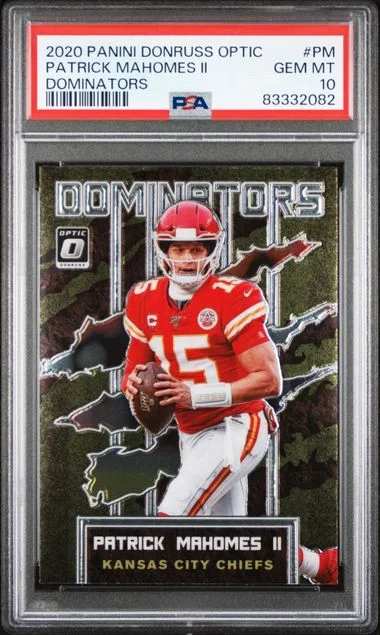 2020 Panini Donruss Optic Patrick Mahomes II Dominators #PM card image