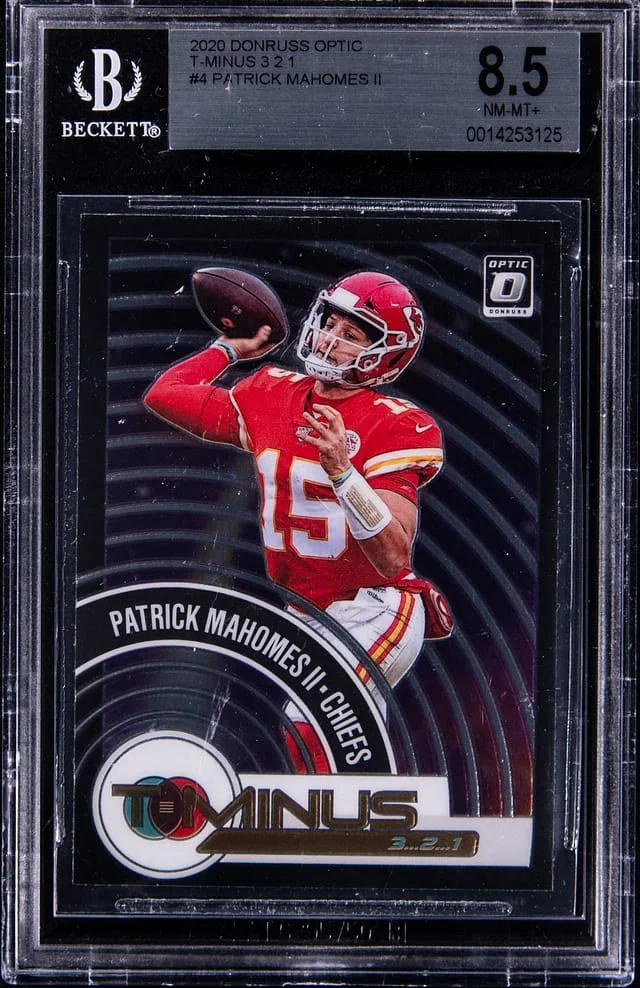 2020 Panini Donruss Optic Patrick Mahomes II T-Minus 3, 2, 1 #TM-4 card image