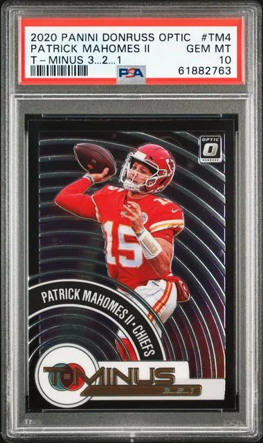2020 Panini Donruss Optic Patrick Mahomes II T-Minus 3...2...1 #TM4 card image