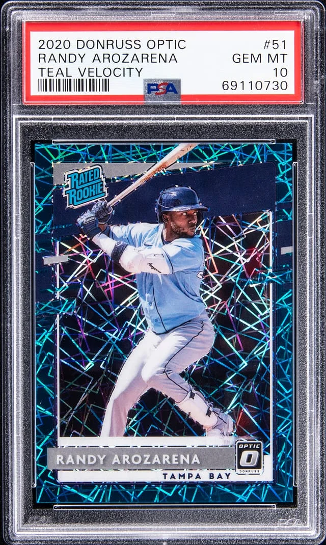 2020 Panini Donruss Optic Randy Arozarena Orange #51 card image