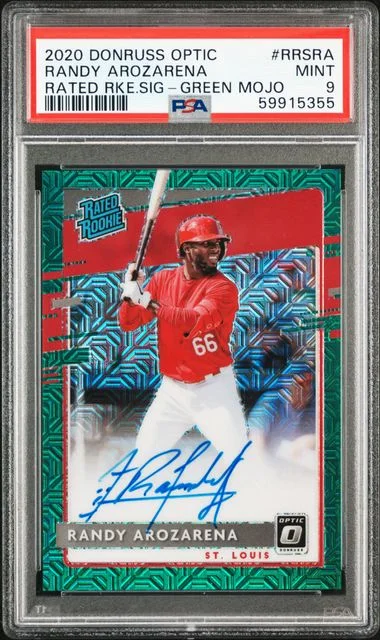 2020 Panini Donruss Optic Randy Arozarena Rated Rookies Signatures #RRSRA card image