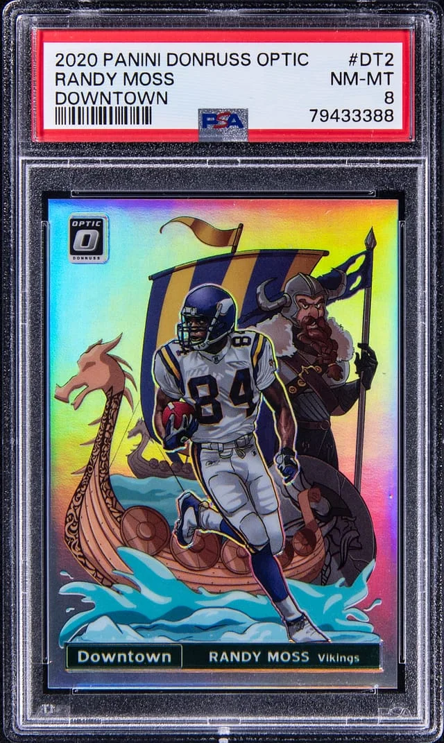 2020 Panini Donruss Optic Randy Moss Downtown #DT-2 card image