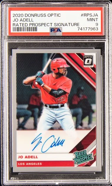 2020 Panini Donruss Optic Rated Prospect Signatures #RPS=JA Jo Adell #no-number card image