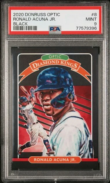 2020 Panini Donruss Optic Ronald Acuna Jr Black #8 card image