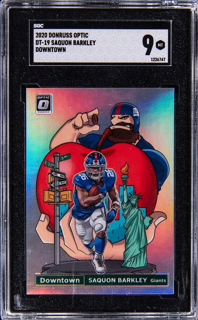 2020 Panini Donruss Optic Saquon Barkley Downtown #DT-19 card image