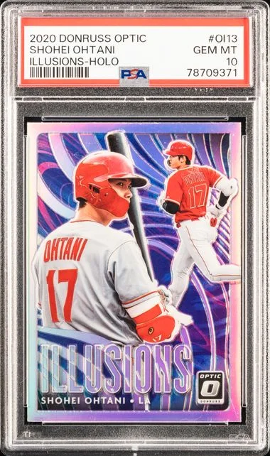 2020 Panini Donruss Optic Shohei Ohtani Illusions Holo #OI13 card image