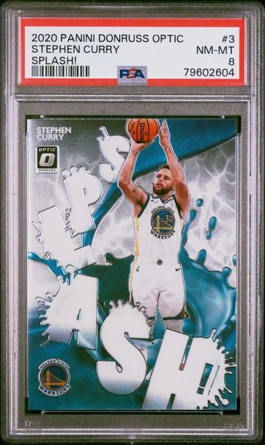 2020 Panini Donruss Optic Stephen Curry Splash! #3 card image