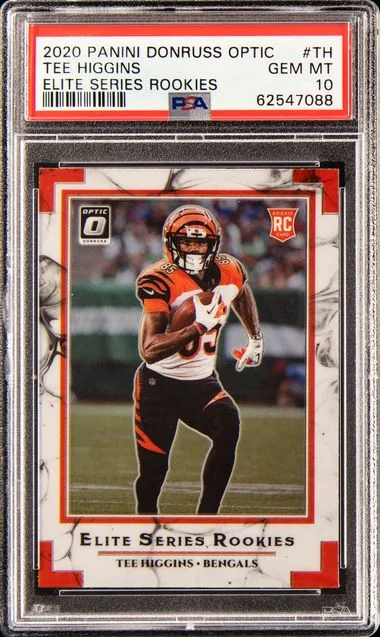 2020 Panini Donruss Optic Tee Higgins Elite Series Rookies #TH card image