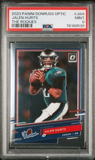 2020 Panini Donruss Optic The Rookies Jah Jalen Hurts #no-number card image