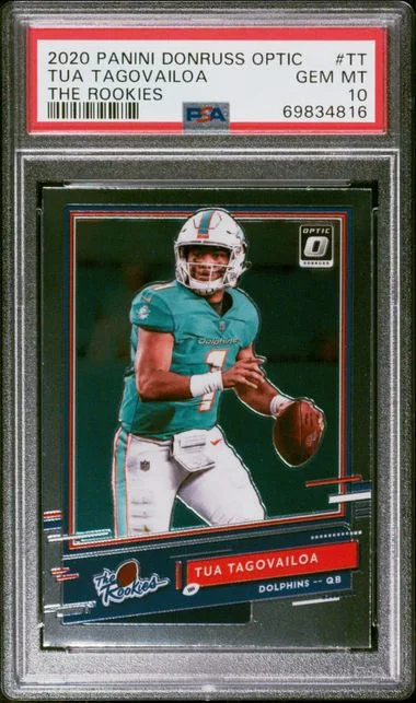 2020 Panini Donruss Optic The Rookies TT Tua Tagovailoa #no-number card image